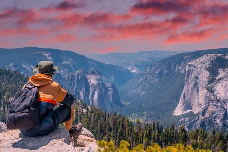 Wanderer im Yosemite Nationalpark