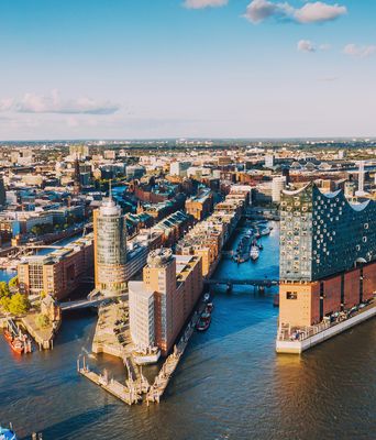 Hafenviertel in Hamburg
