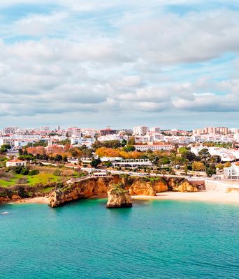 Strand an der Algarve, Portugal
