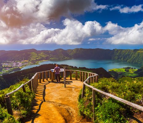 Wanderer auf den Azoren