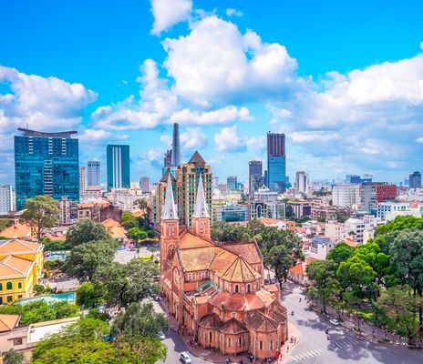 Blick auf Ho-Chi-Minh-Stadt