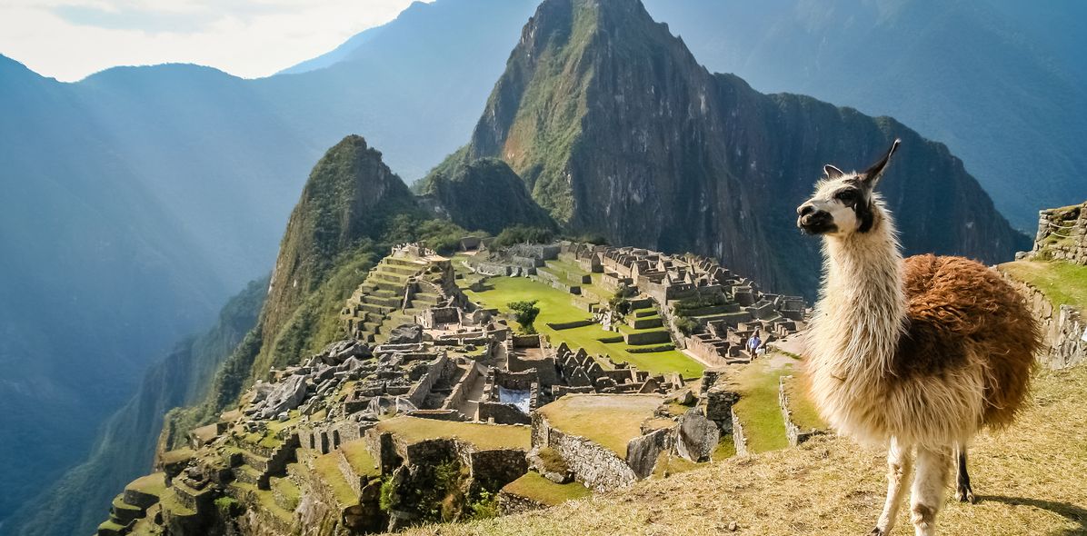 Blick auf Machu Picchu in Peru