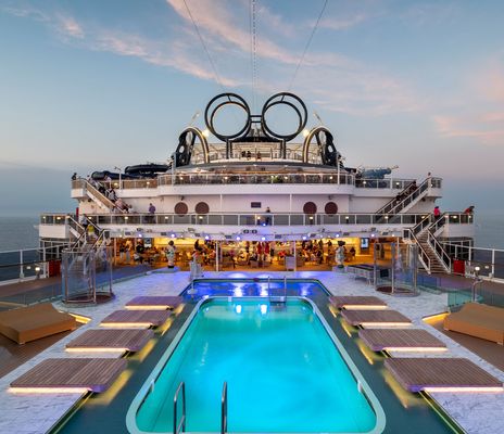 Außendeck der MSC Seaview