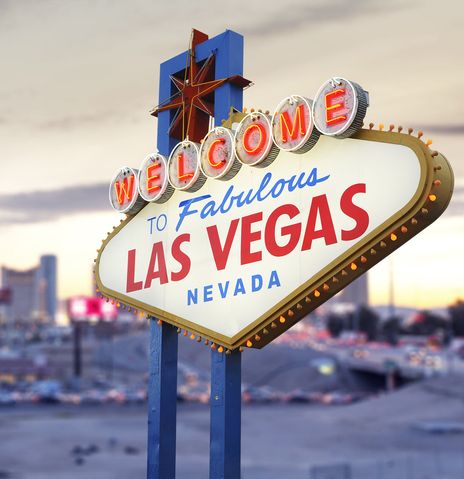 Las Vegas Schild in den USA