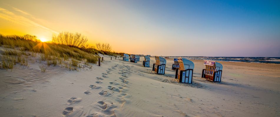 Strandkörbe an der Ostsee