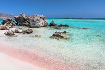 Elafonissi Beach auf Kreta in Griechenland
