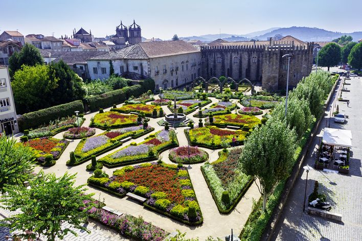 Park in Braga in Portugal