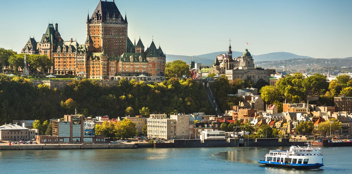 Blick auf die Stadt Quebec