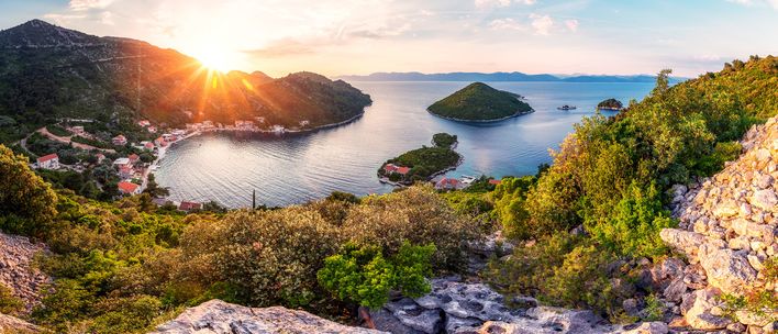 Sonnenuntergang in Kroatien 