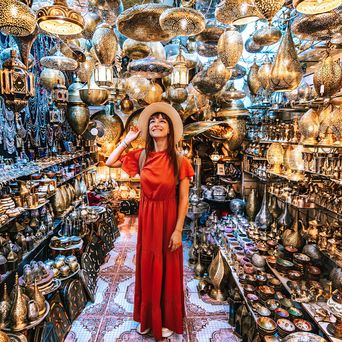 Frau in Marrakesch