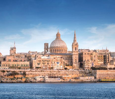 Stadt Valletta auf Malta