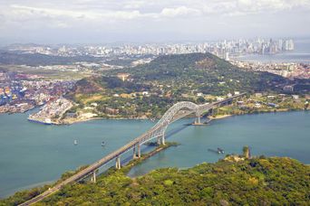 Idyllische Stadtansicht von Panama-Stadt