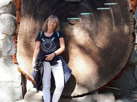 Chronistin Claudia in Namibia