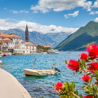 Blick auf die Stadt Kotor in Montenegro