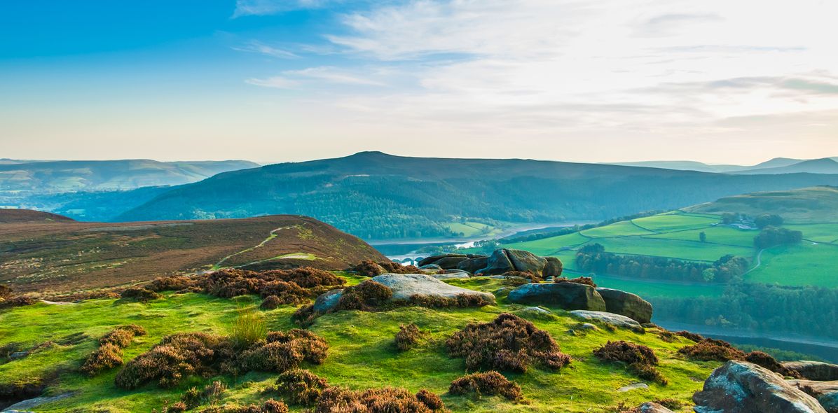 Landschaft im Peak District in England