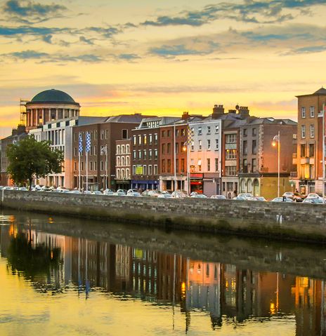 Blick auf Dublin in Irland