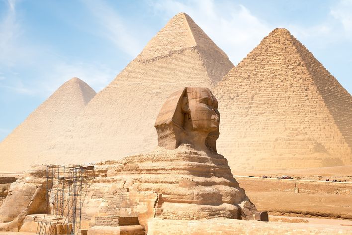 Pyramiden und Sphinx in Ägypten
