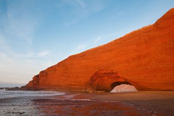 Plage de Legzira in Marokko