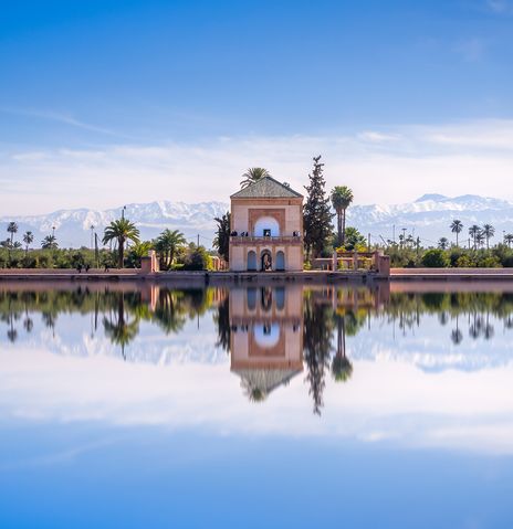 Menara Garten in Marrakesch, Marokko