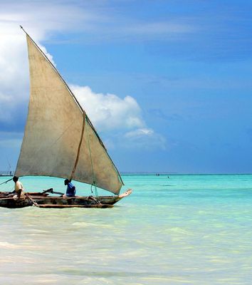 Sansibar Meer und Boot