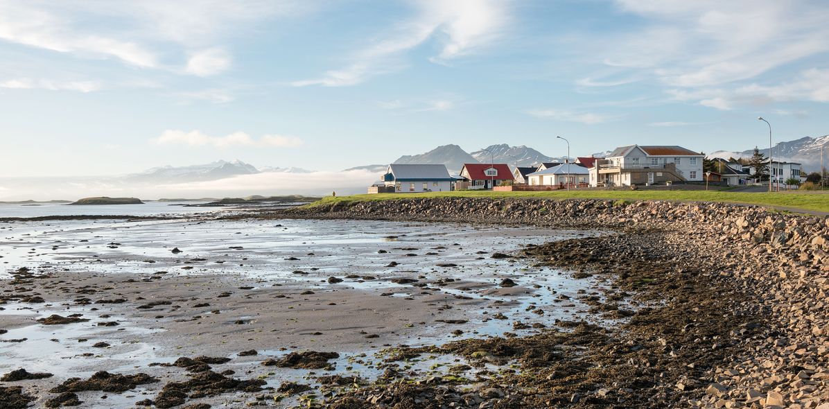 Blick auf Höfn in Island