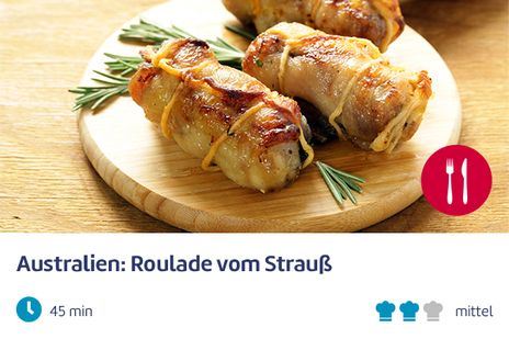 Australien: Roulade vom Strauß