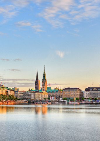 Fontäne Alster in Hamburg