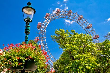 Das Riesenrad vom Prater im charmanten Wien 