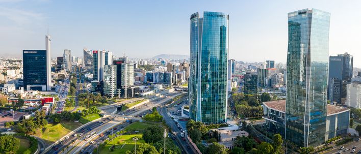 Skyline von Lima in Peru