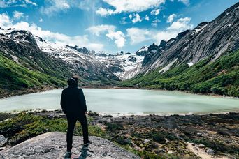 Mann in Ushuaia