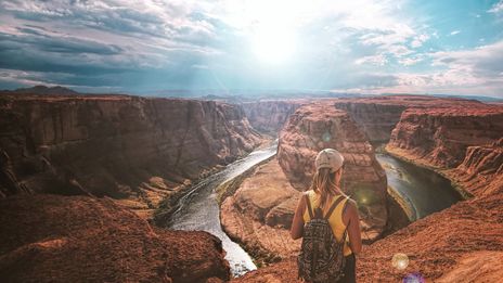 Frau im Grand Canyon Nationalpark