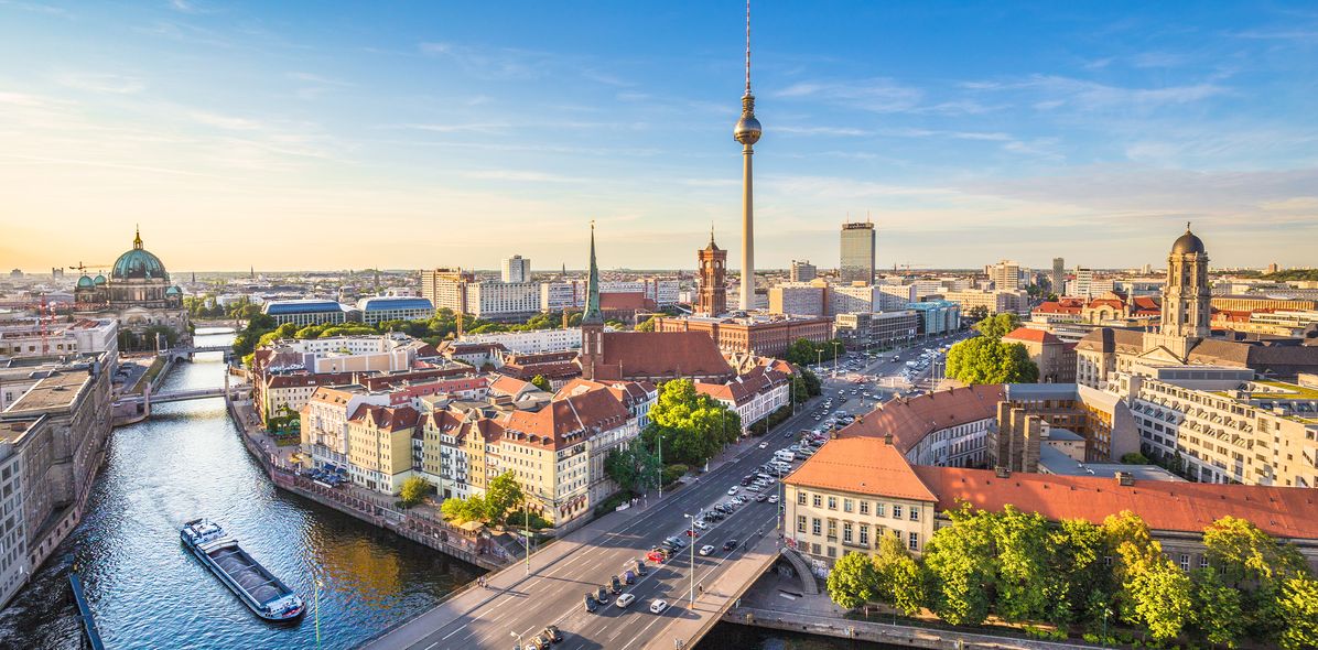 Stadtbild von Berlin in Deutschland