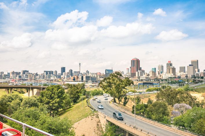 Blick auf Johannesburg