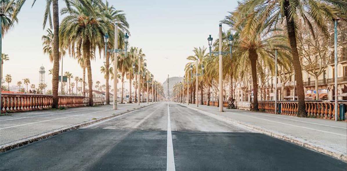 Straße in Barcelona