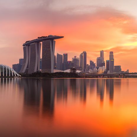 Skyline von Singapur