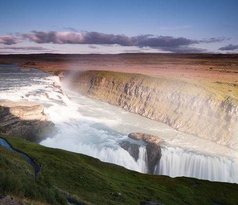 Wasserfall Gullfoss in Island