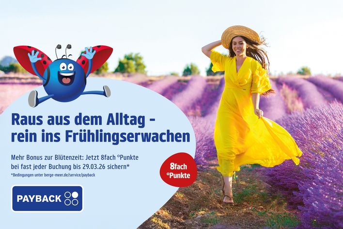 8-fach Payback Punkte bei Berge & Meer sichern