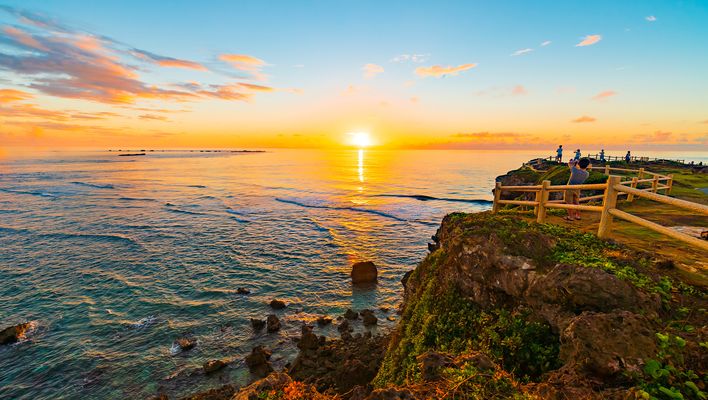 Sonnenuntergang in Okinawa