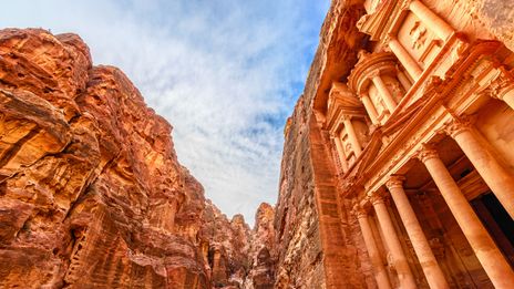 Blick auf die Stadt Petra in Jordanien