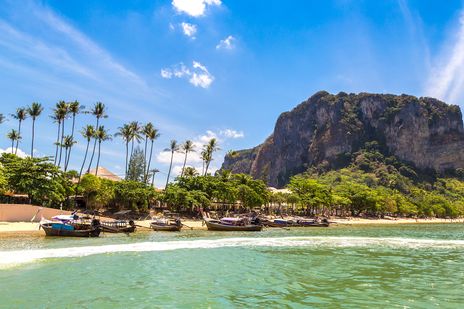 Ao Nang Strand in Krabi in Thailand