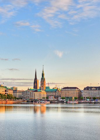 Fontäne Alster in Hamburg