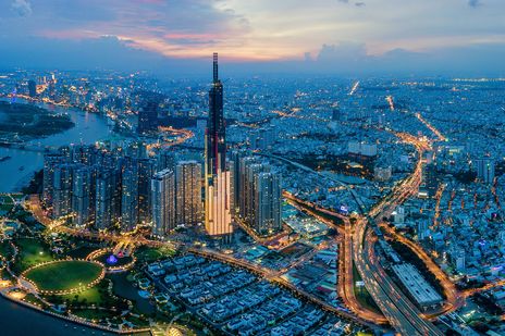 Skyline von Ho Chi Minh Stadt