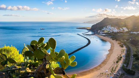 Ausblick auf Strand auf Teneriffa