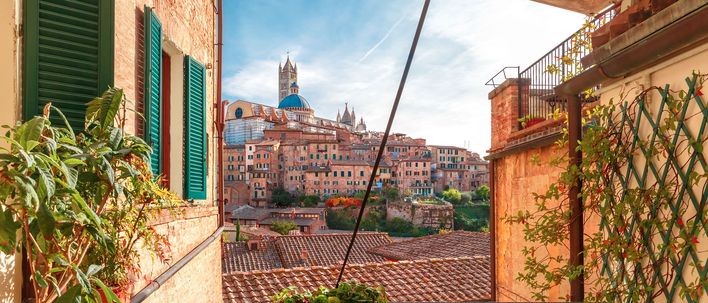 Ausblick auf Siena
