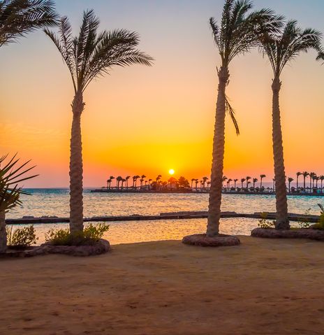 Sonnenuntergang in Hurghada