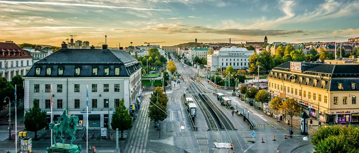 Blick auf Göteborg in Schweden