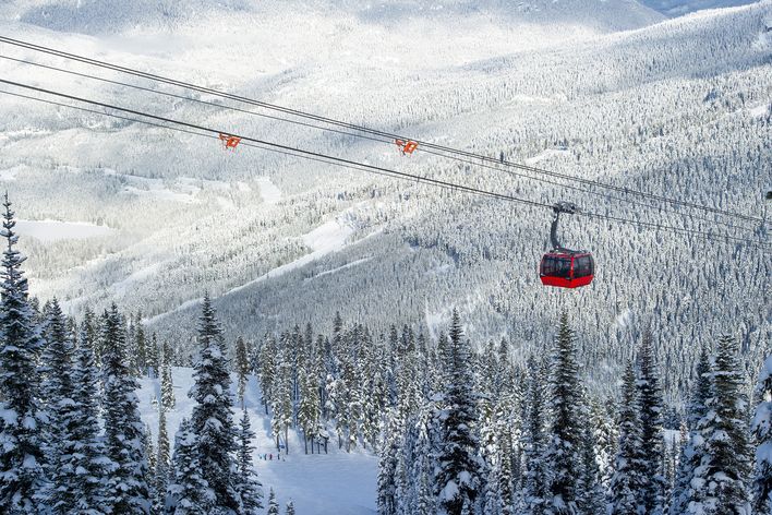 Aussicht auf die Seilbahn von Whistler 