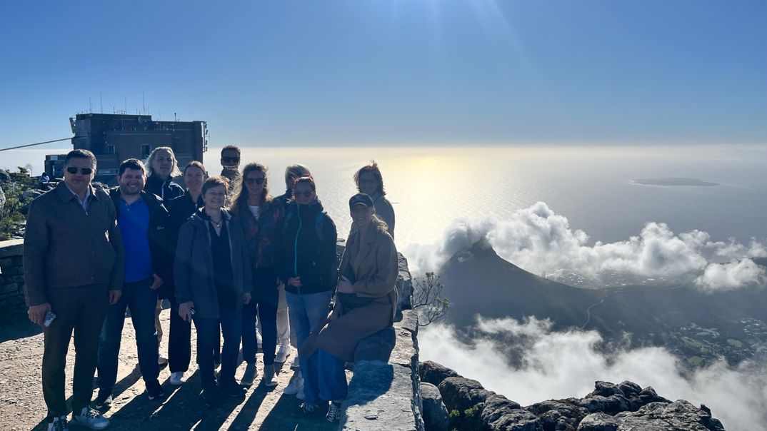 Famtrip Gruppenfoto vom Tafelberg