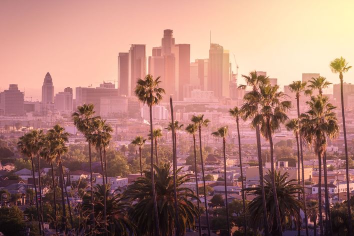 Blick auf die Stadt Los Angeles