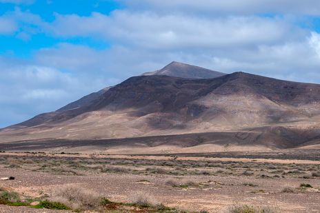 Majestätischer Blick auf den Calderón Hondo Vulkan in Fuerteventura